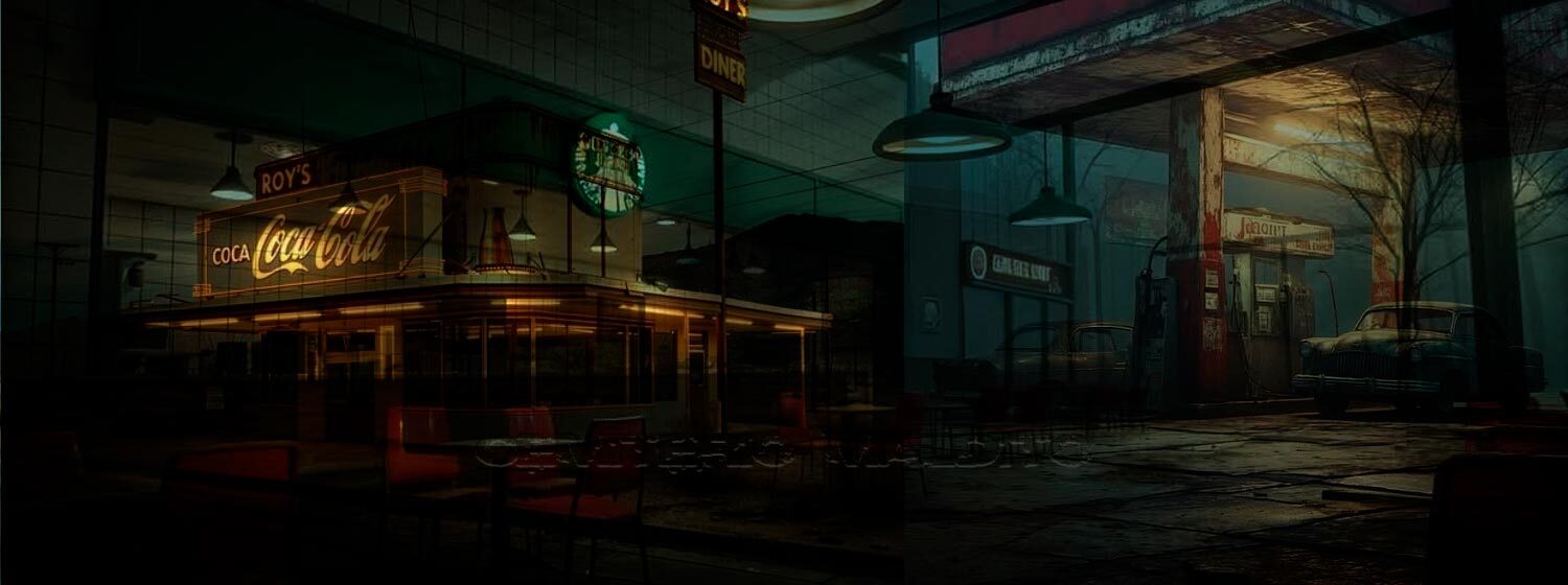 A loja de conveniência abandonada